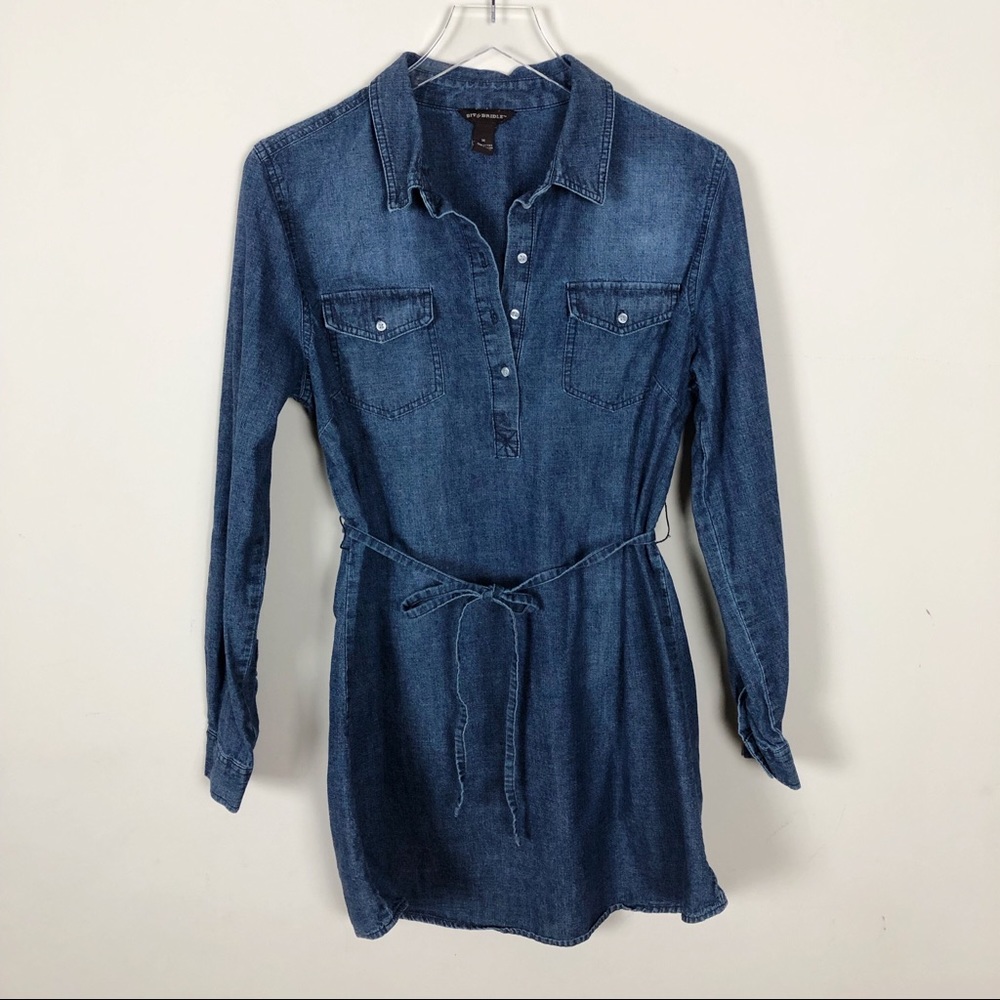 Bit & Bridle Denim Shirt Dress